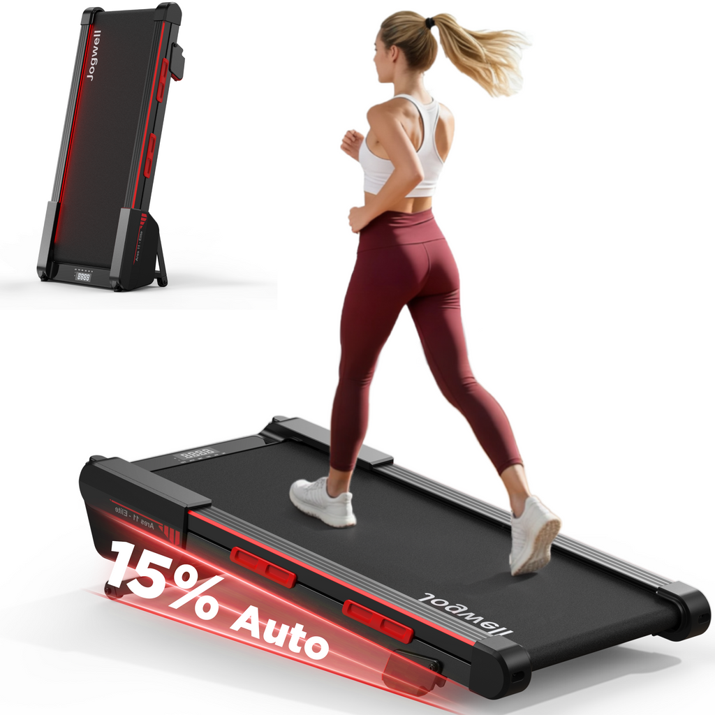 Jogwell Ares 11 Elite Full Deck Walking Pad with 15%Auto incline