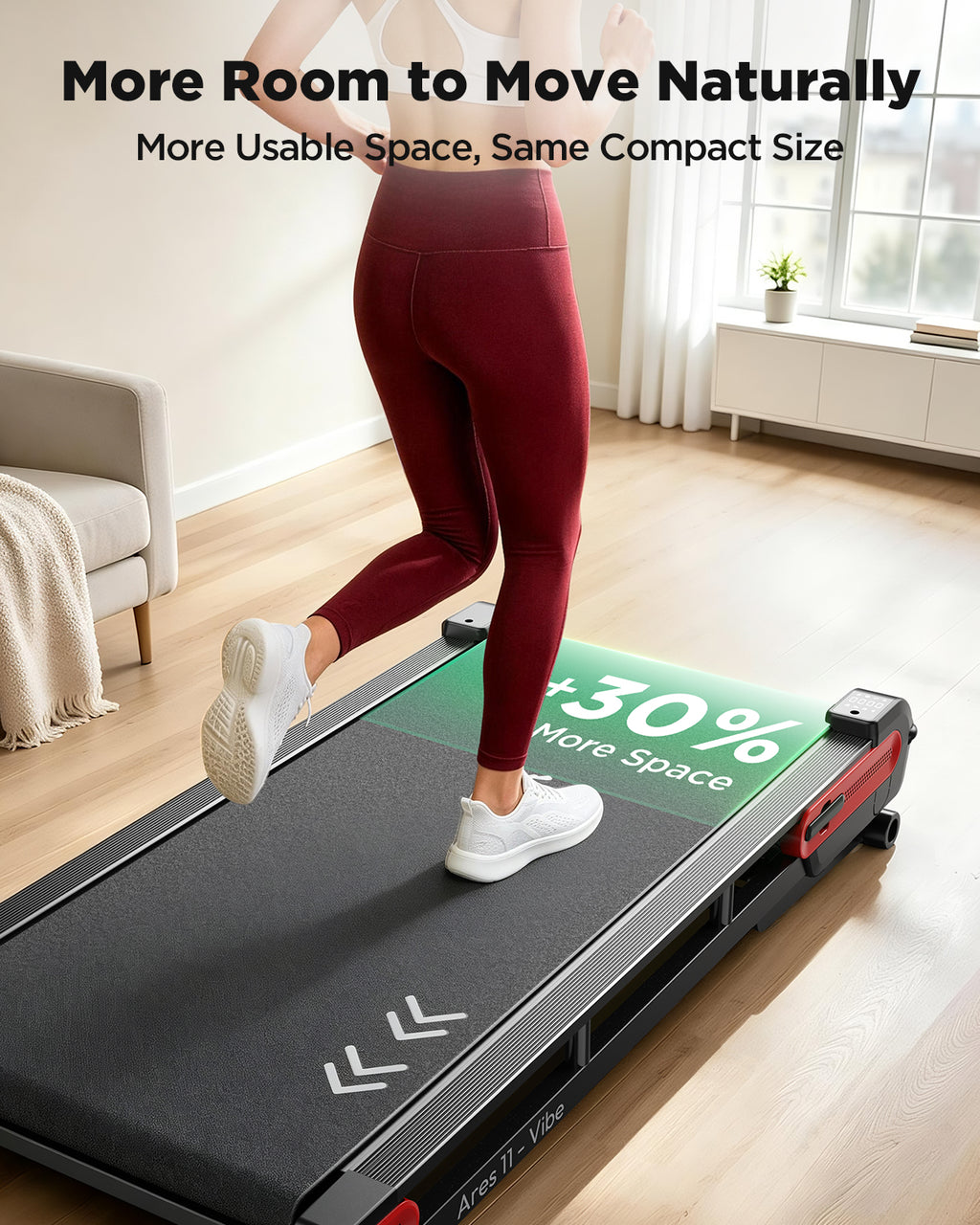 Jogwell Ares 11 Vibe Full Deck Walking Pad with 15%Auto incline and BT speaker