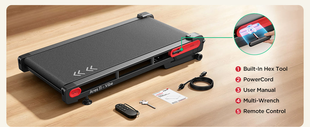 Jogwell Ares 11 Vibe Full Deck Walking Pad with 15%Auto incline and BT speaker